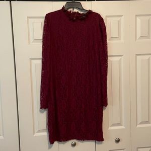 Beautiful deep red lace dress